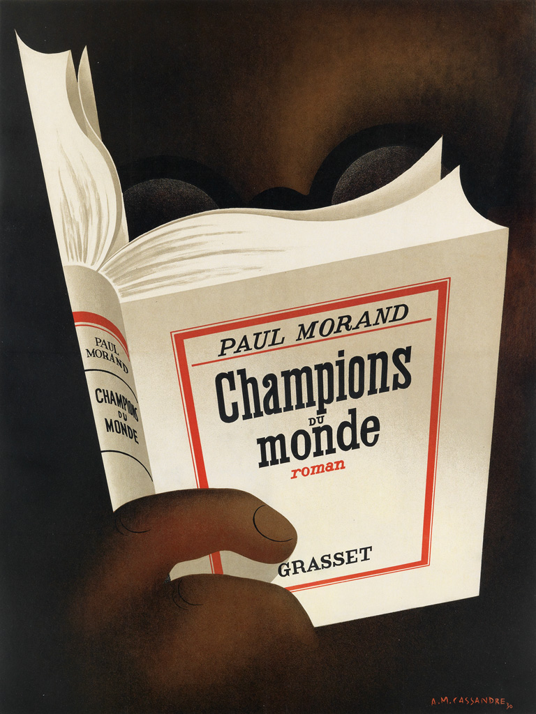 ADOLPHE MOURON CASSANDRE (1901-1968). CHAMPIONS DU MONDE. 1930. 25x19 inches, 64x48 cm.
